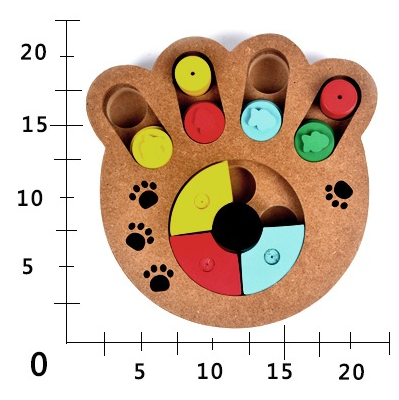Pet dog, puzzle toy  new wooden play feeding multi-functional pet toys